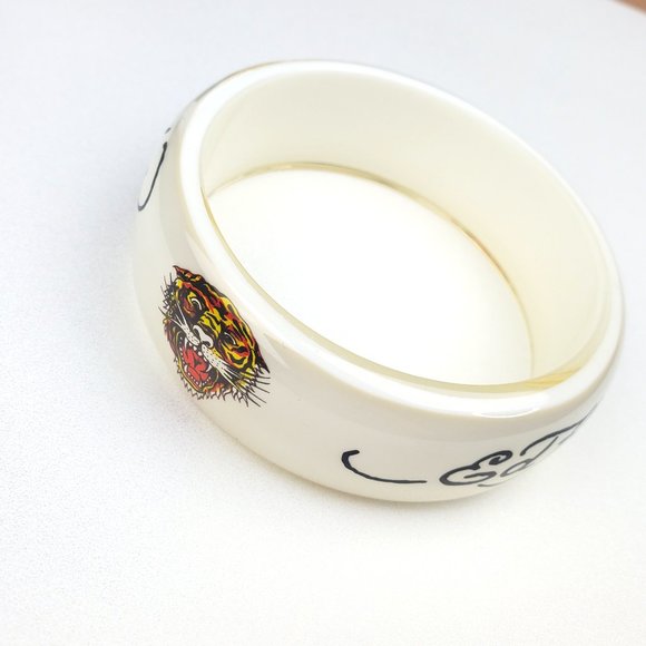 ED HARDY VINTAGE Style Authentic Bracelet/Bangle Bracelet/Hard Rock Accessories - Picture 4 of 10